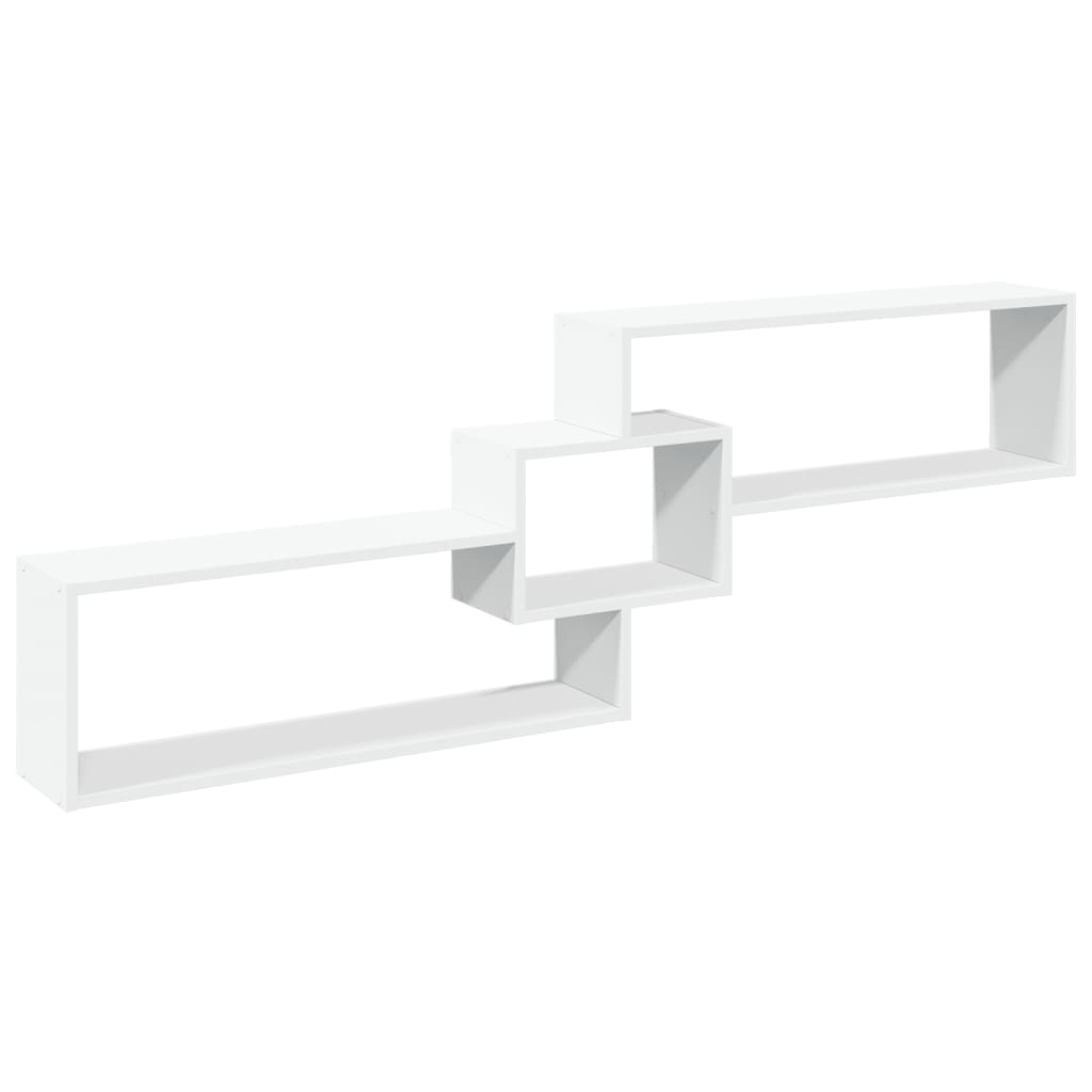 Armoire murale 158x18x53 cm blanc bois d'ingénierie - XIOS