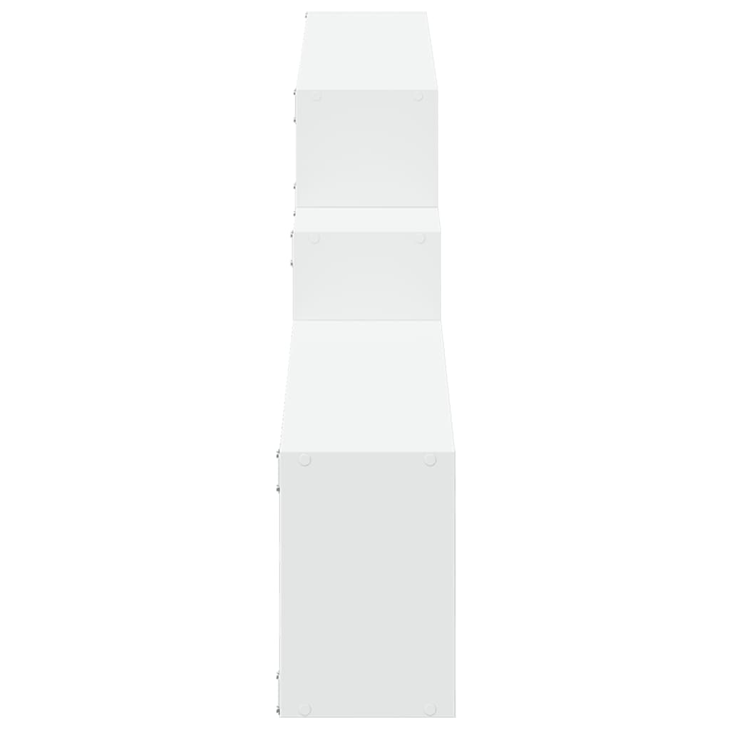 Armoire murale 158x18x53 cm blanc bois d'ingénierie - XIOS