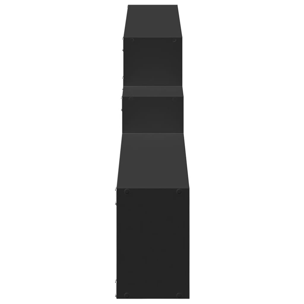 Armoire murale 158x18x53 cm noir bois d'ingénierie - XIOS