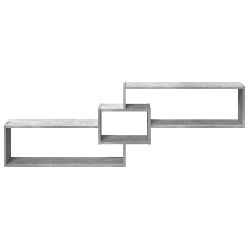 Armoire murale 158x18x53 cm gris béton bois d'ingénierie - XIOS