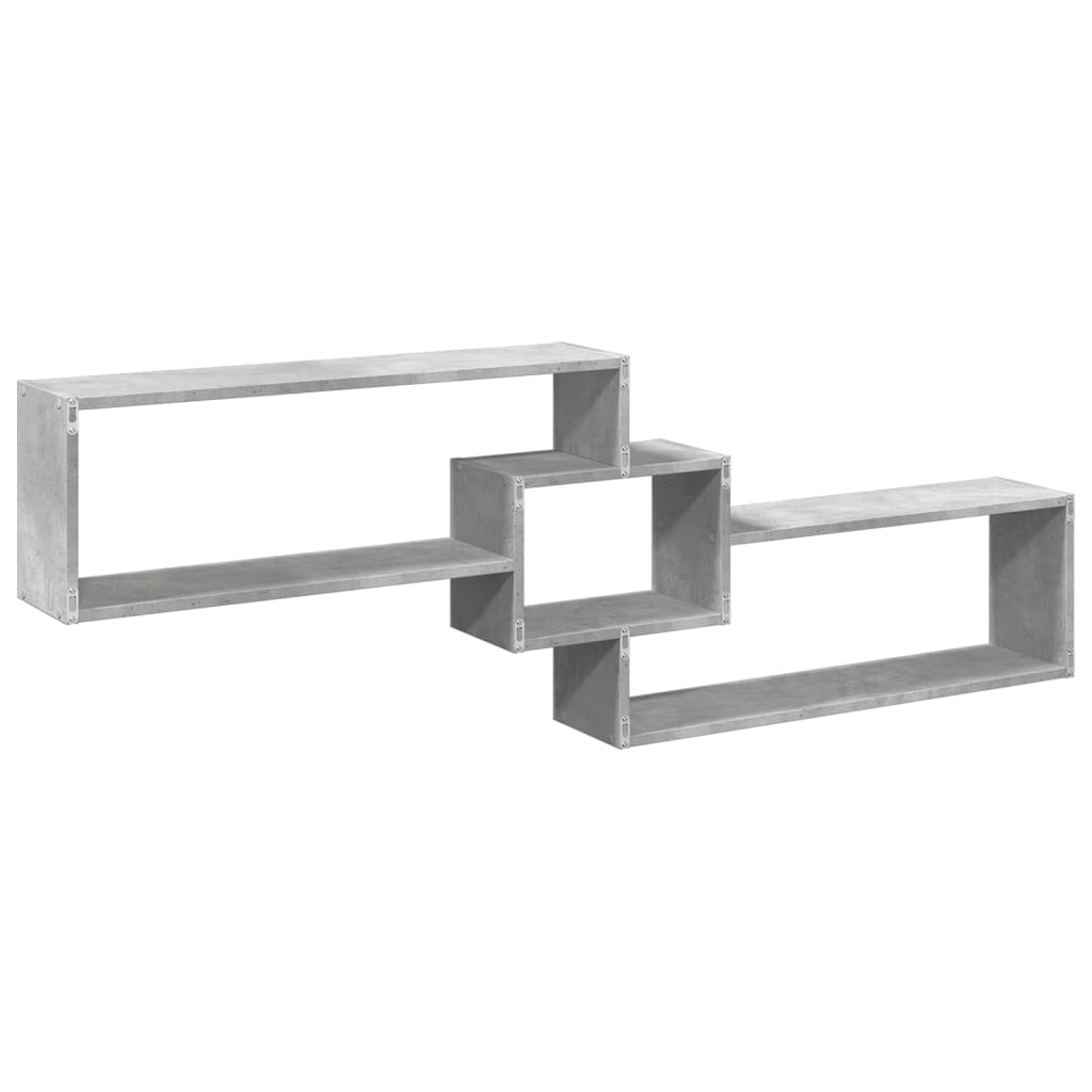 Armoire murale 158x18x53 cm gris béton bois d'ingénierie - XIOS