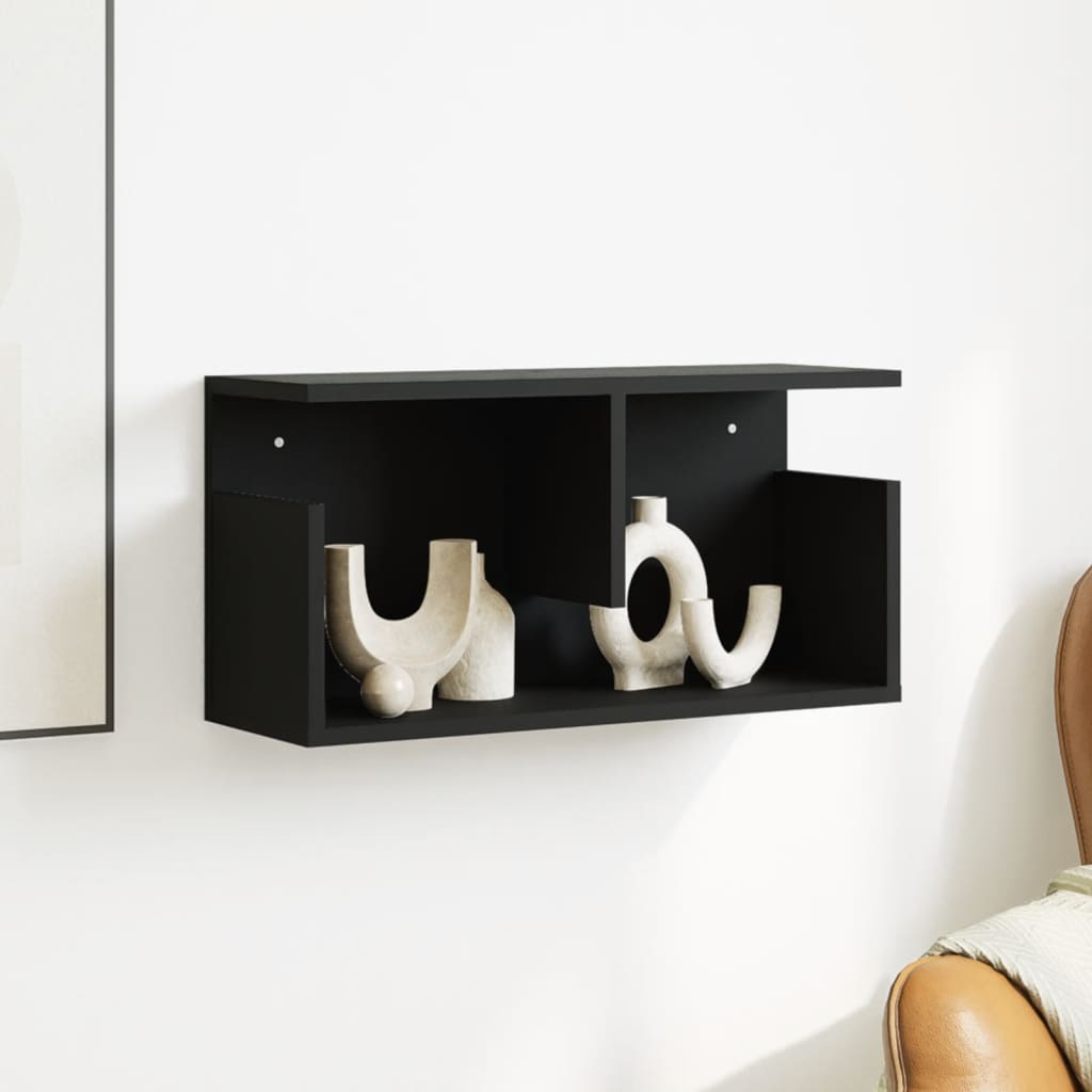 Armoire murale 60x20x30 cm noir bois d'ingénierie - XIOS