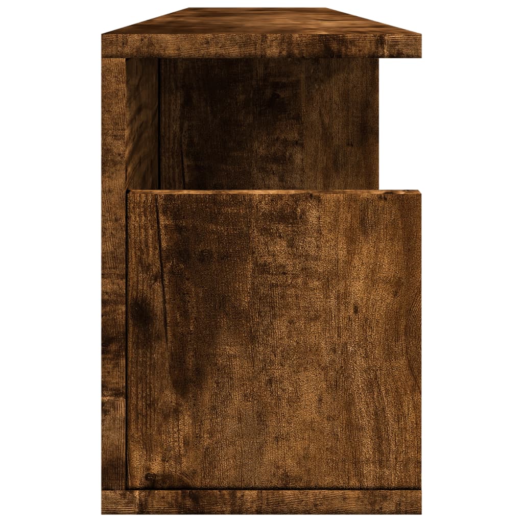 Armoire murale 100x20x30 cm chêne fumé bois d'ingénierie - XIOS