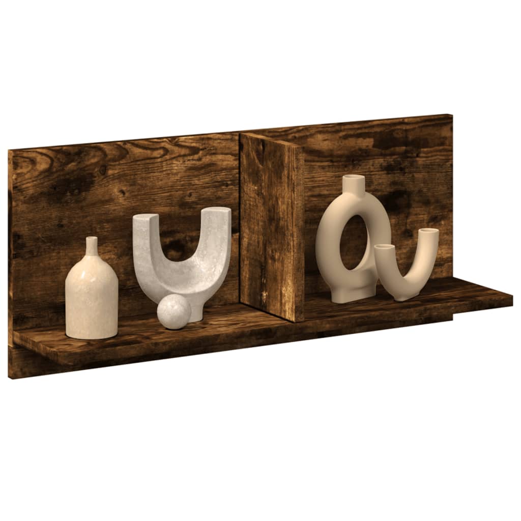 Armoire murale 70x16,5x30 cm chêne fumé bois d'ingénierie - XIOS