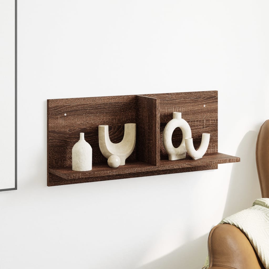 Armoire murale 70x16,5x30 cm chêne marron bois d'ingénierie - XIOS