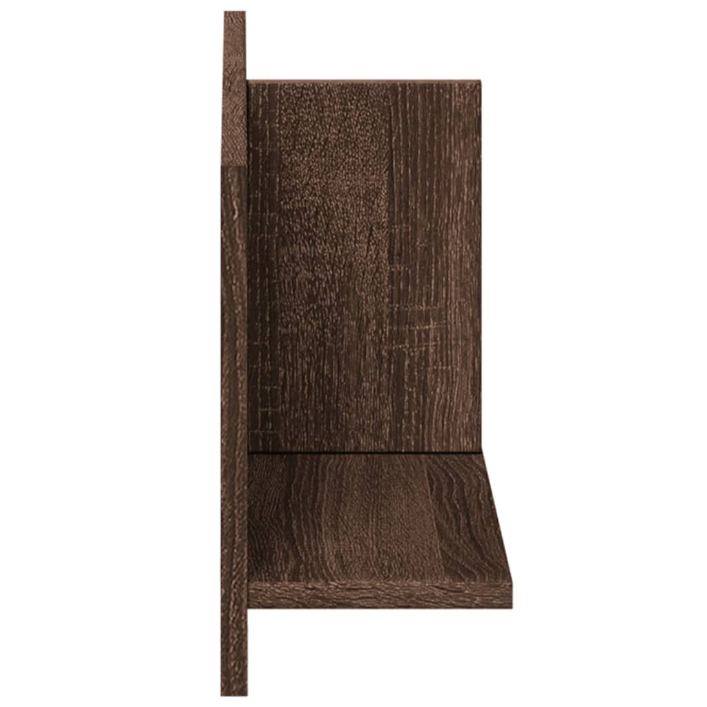 Armoire murale 70x16,5x30 cm chêne marron bois d'ingénierie - XIOS