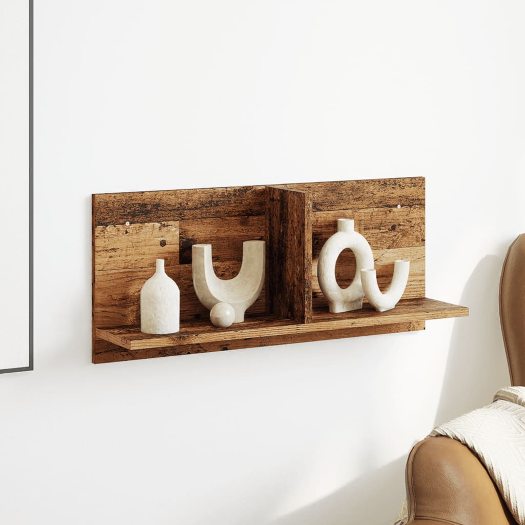 Armoire murale 70x16,5x30 cm vieux bois bois d'ingénierie - XIOS