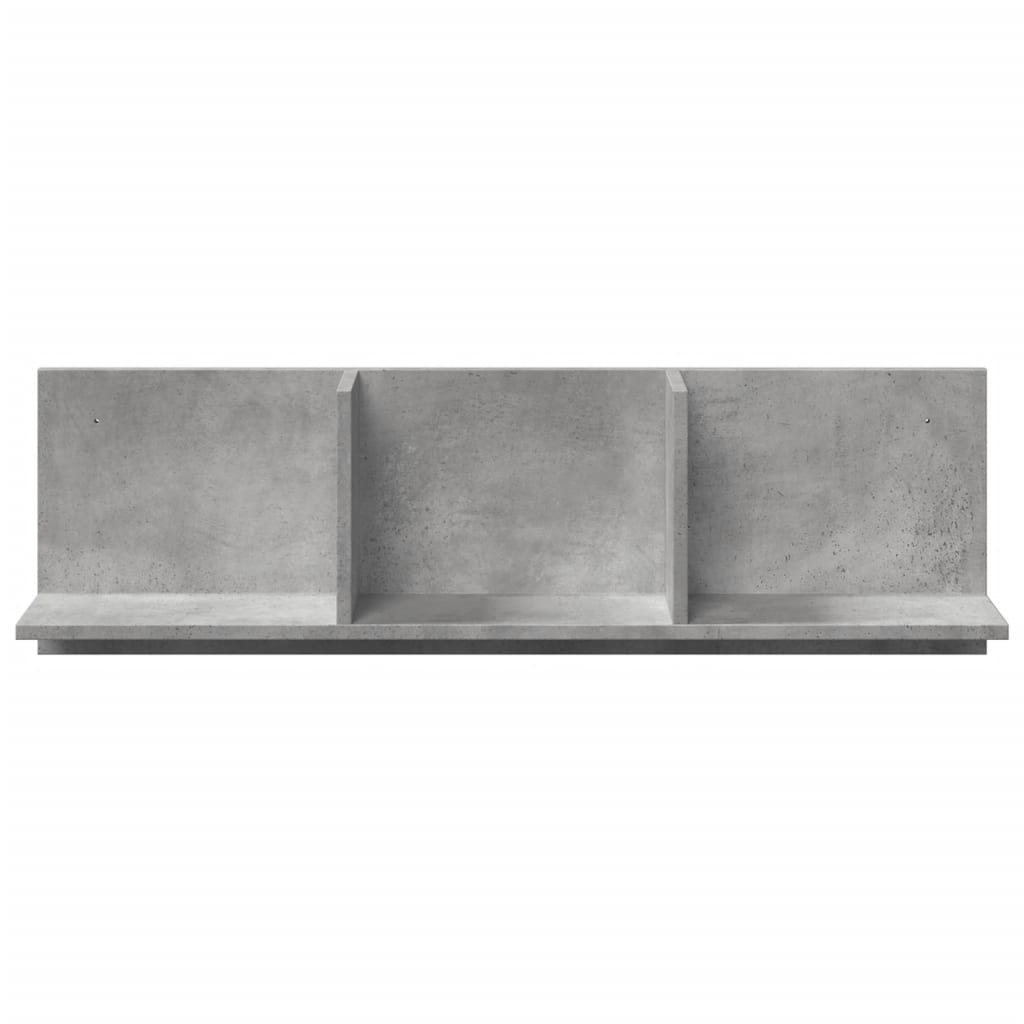 Armoire murale 100x16,5x30 cm gris béton bois d'ingénierie - XIOS