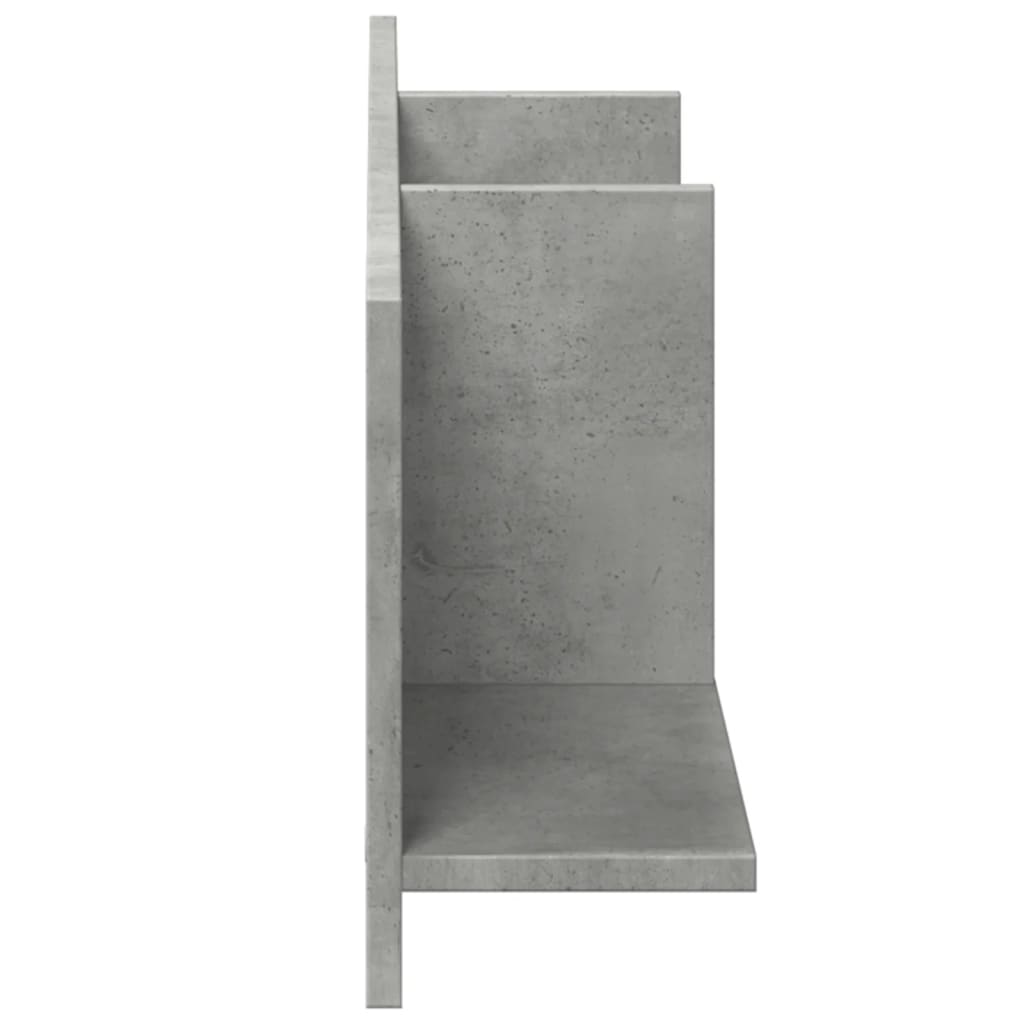 Armoire murale 100x16,5x30 cm gris béton bois d'ingénierie - XIOS