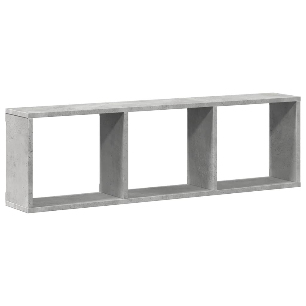 Armoire murale 100x16x30 cm gris béton bois d'ingénierie - XIOS