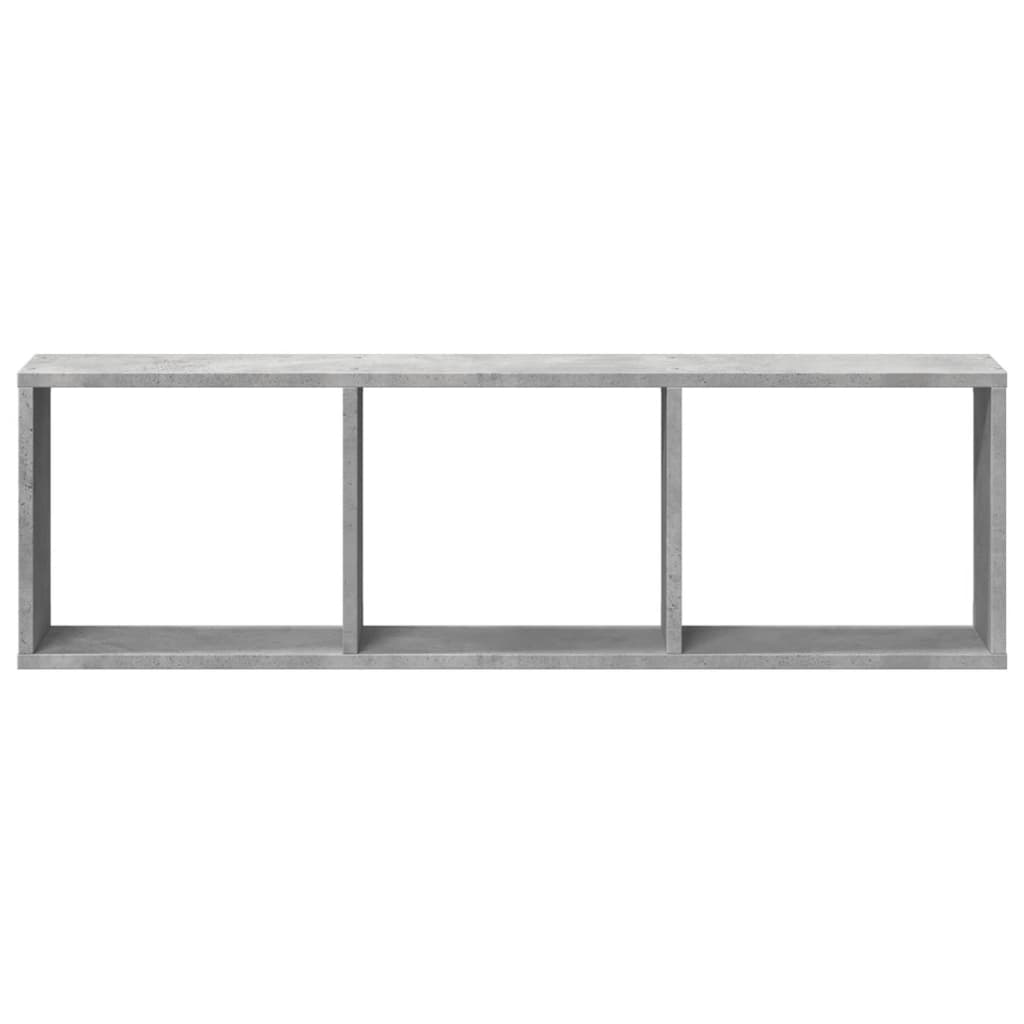Armoire murale 100x16x30 cm gris béton bois d'ingénierie - XIOS