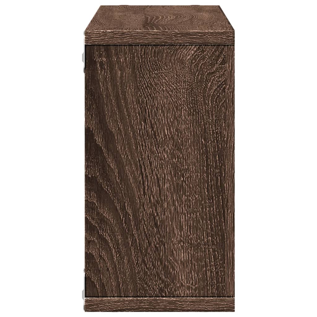 Armoire murale 100x16x30 cm chêne marron bois d'ingénierie - XIOS