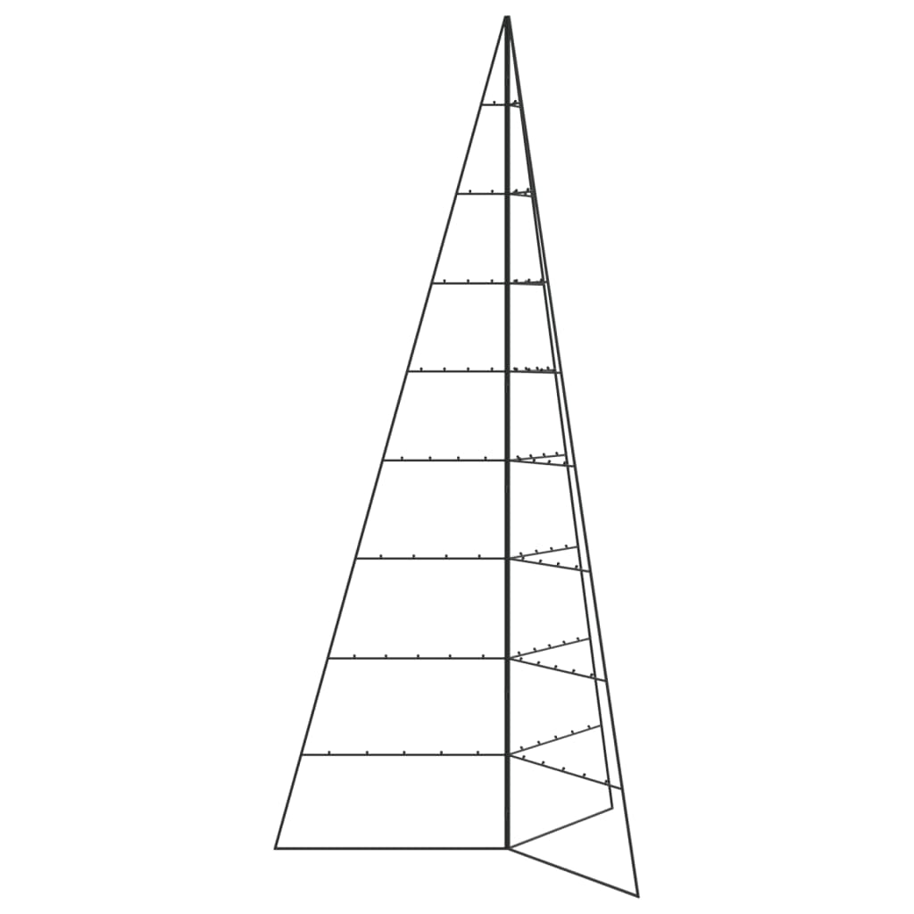 Arbre de Noël en métal pour décoration noir 210 cm - XIOS