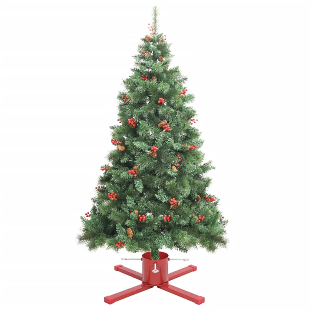 Support de sapin de Noël rouge 61x61x15,5 cm - XIOS