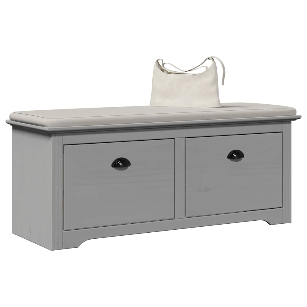 Banc de couloir BODO gris 114x40x45 cm - XIOS