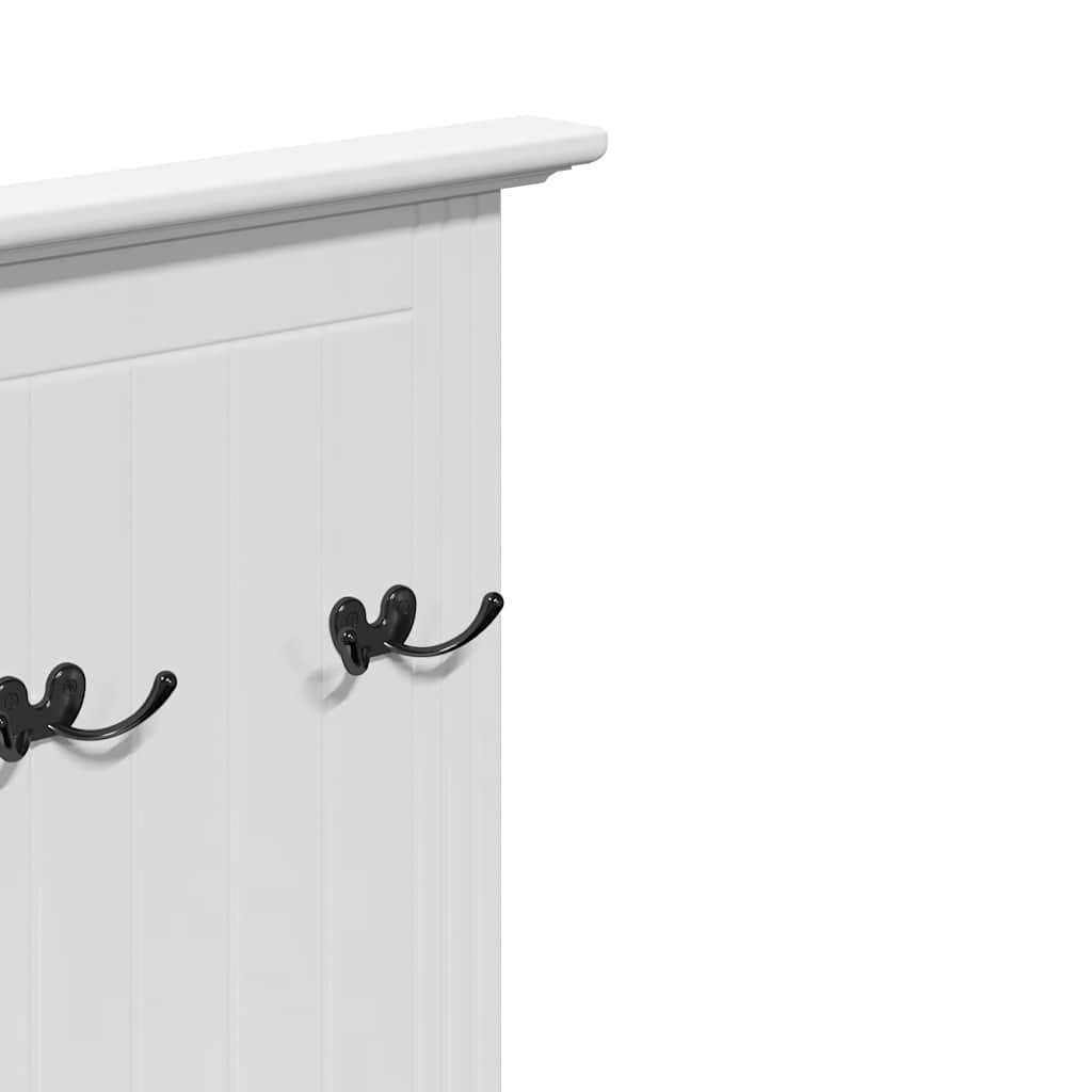 Armoire de couloir avec crochets BODO blanc 50x40x157 cm