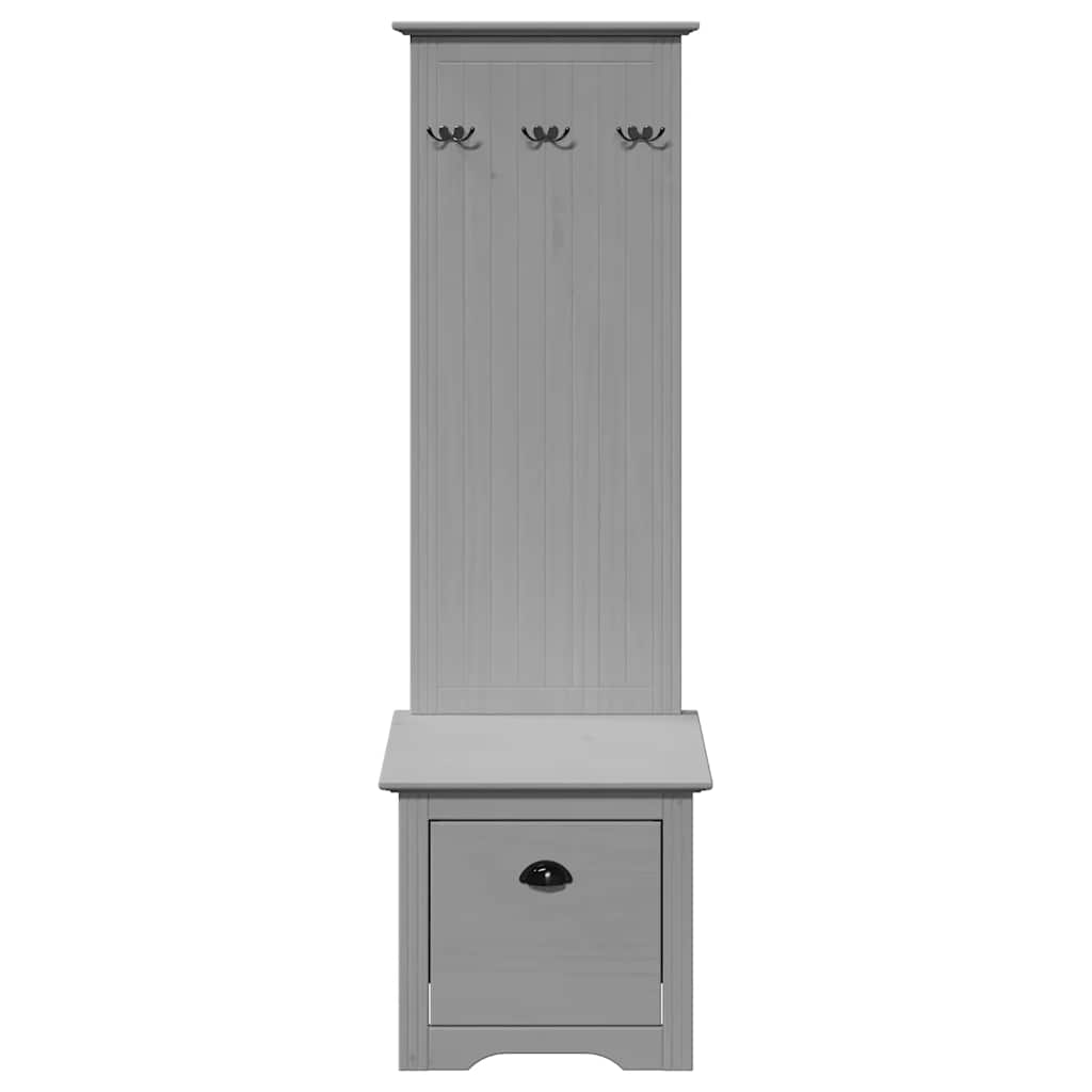 Armoire de couloir avec crochets BODO gris 50x40x157 cm - XIOS