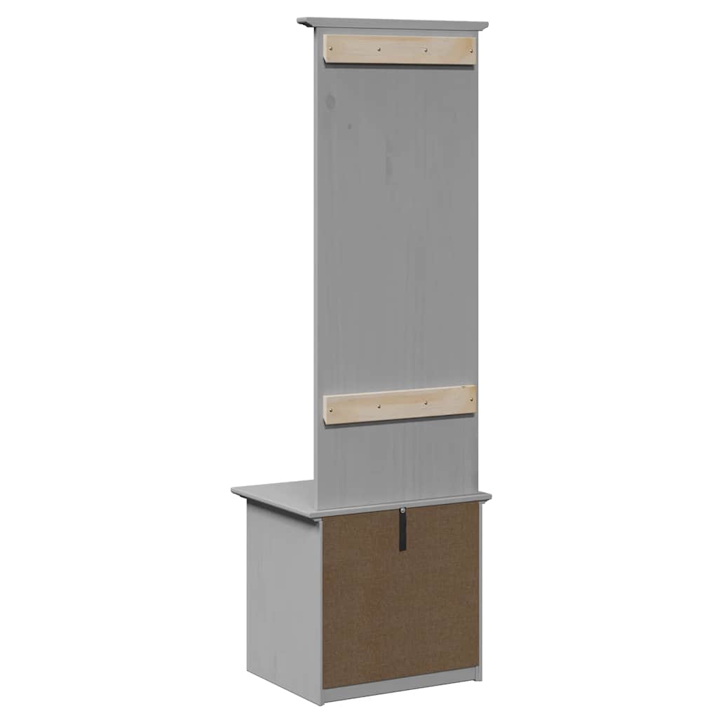 Armoire de couloir avec crochets BODO gris 50x40x157 cm - XIOS