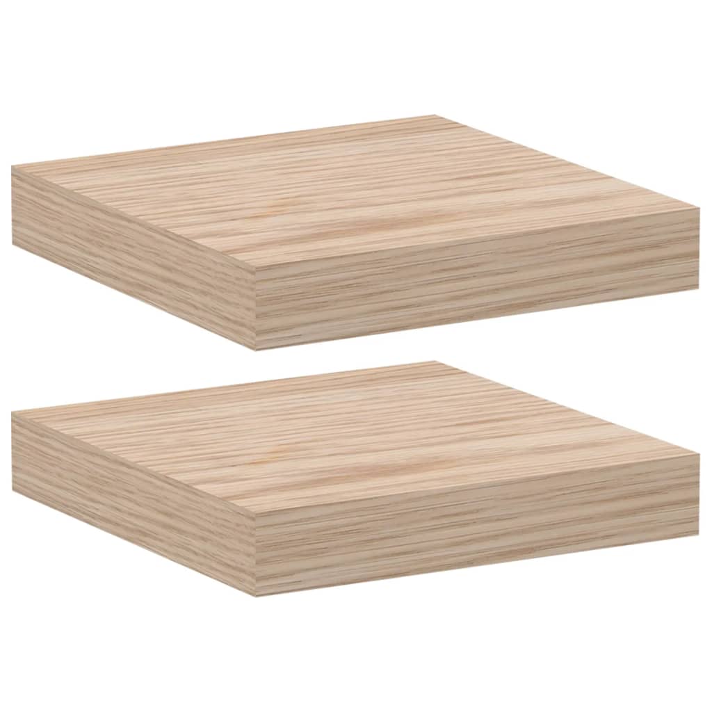 Étagères flottantes 2 pcs 23x23,5x4 cm bois d'ingénierie - XIOS