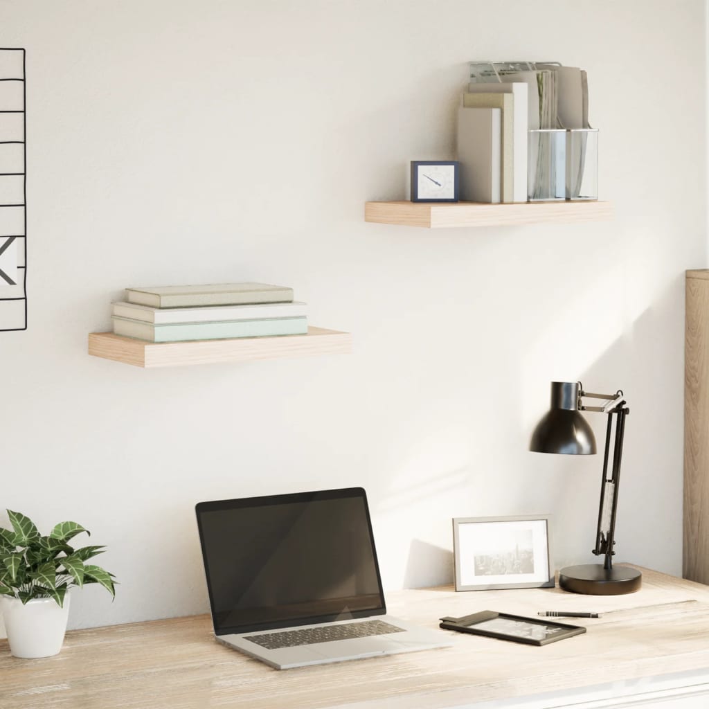 Étagères flottantes 2 pcs 40x23,5x4 cm bois d'ingénierie - XIOS