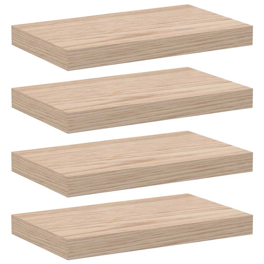 Étagères flottantes 4 pcs 40x23,5x4 cm bois d'ingénierie - XIOS