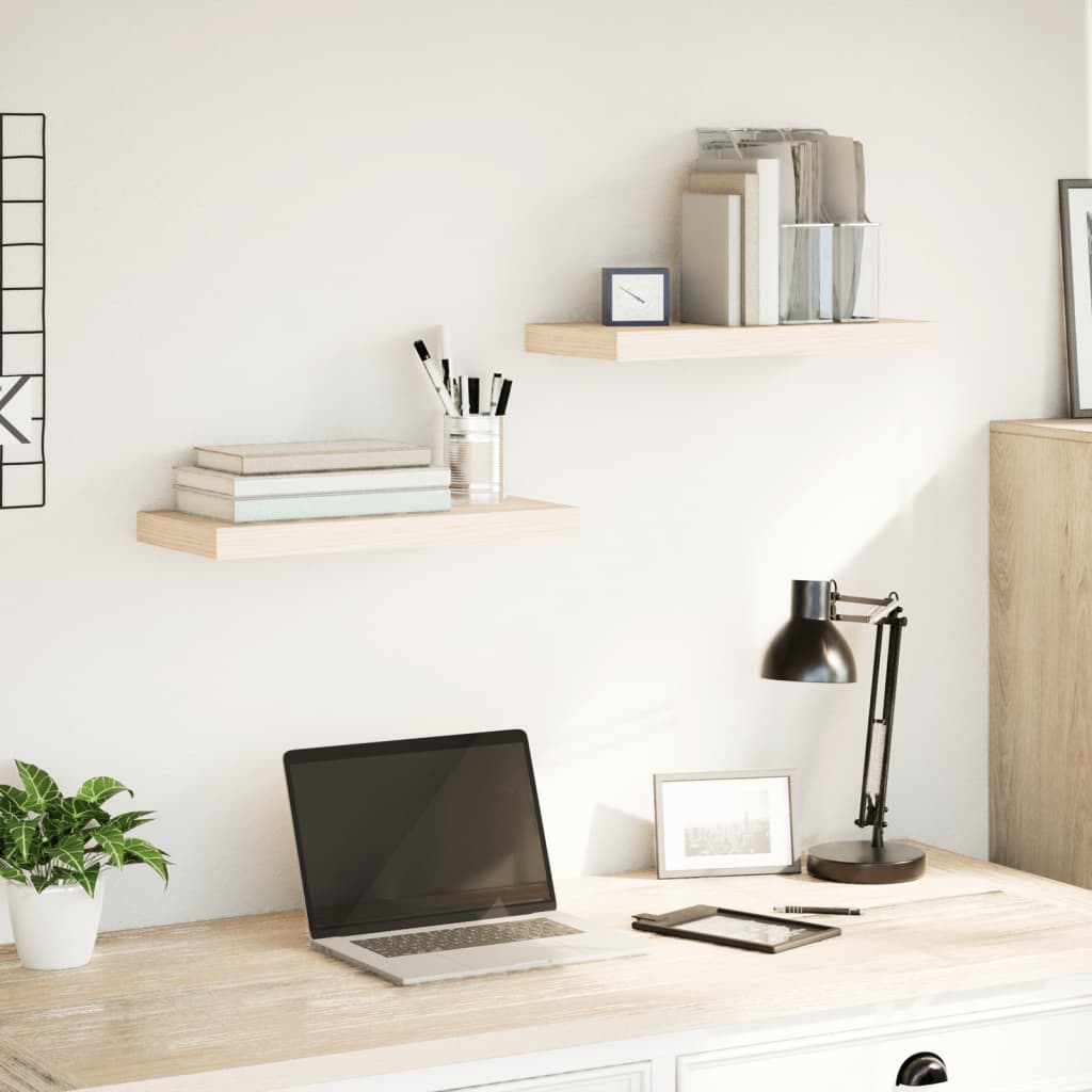 Étagères flottantes 2 pcs 50x23,5x4 cm bois d'ingénierie - XIOS