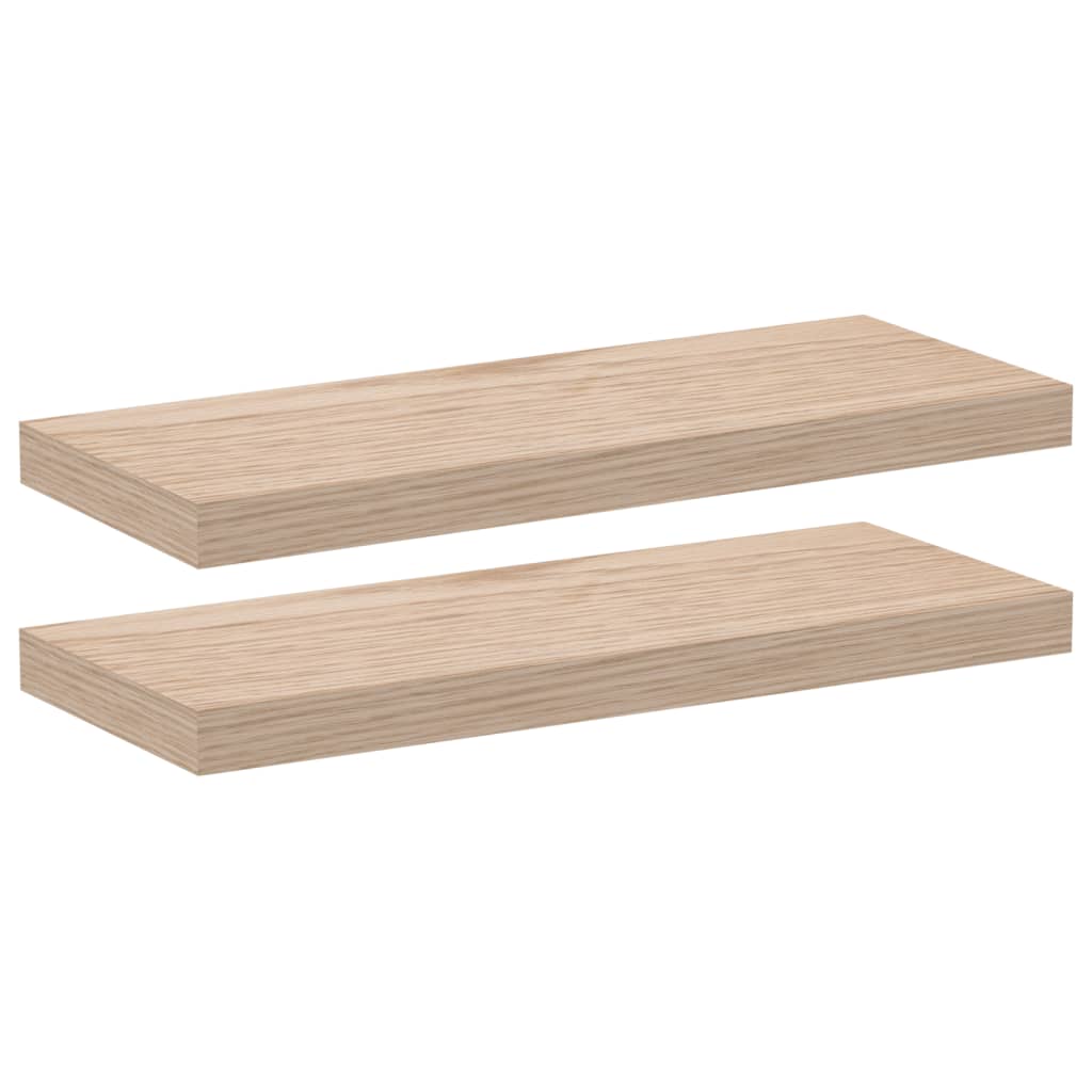 Étagères flottantes 2 pcs 60x23,5x4 cm bois d'ingénierie - XIOS