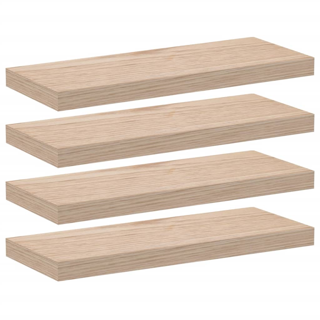 Étagères flottantes 4 pcs 60x23,5x4 cm bois d'ingénierie - XIOS