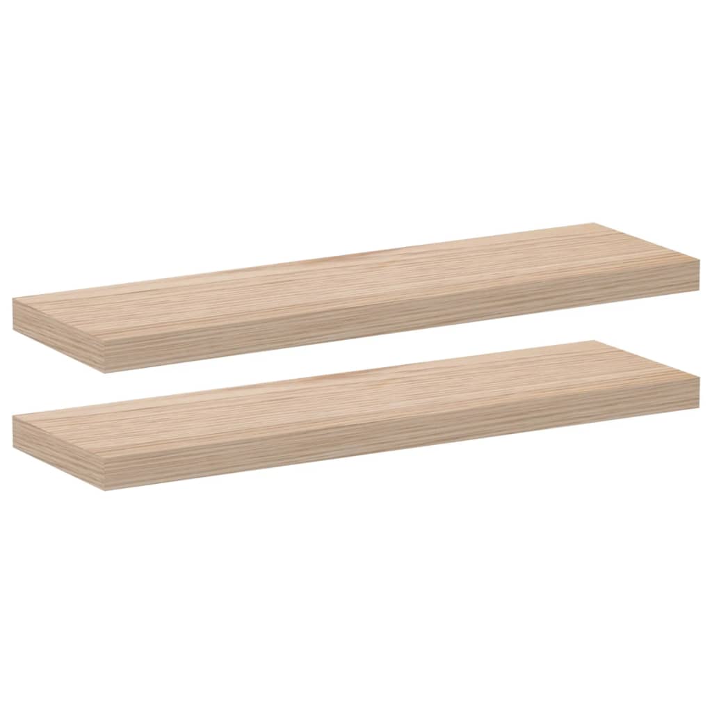 Étagères flottantes 2 pcs 80x23,5x4 cm bois d'ingénierie - XIOS