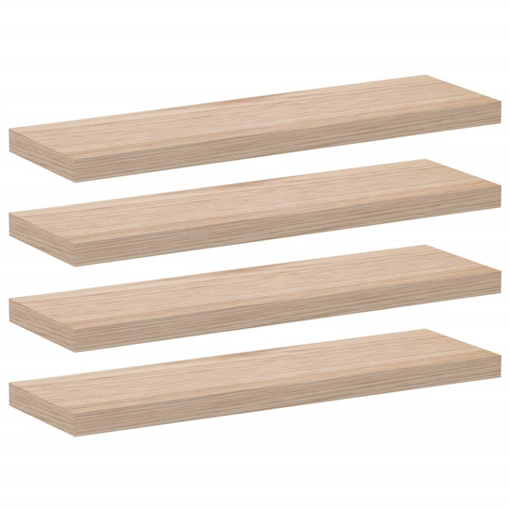 Étagères flottantes 4 pcs 80x23,5x4 cm bois d'ingénierie - XIOS