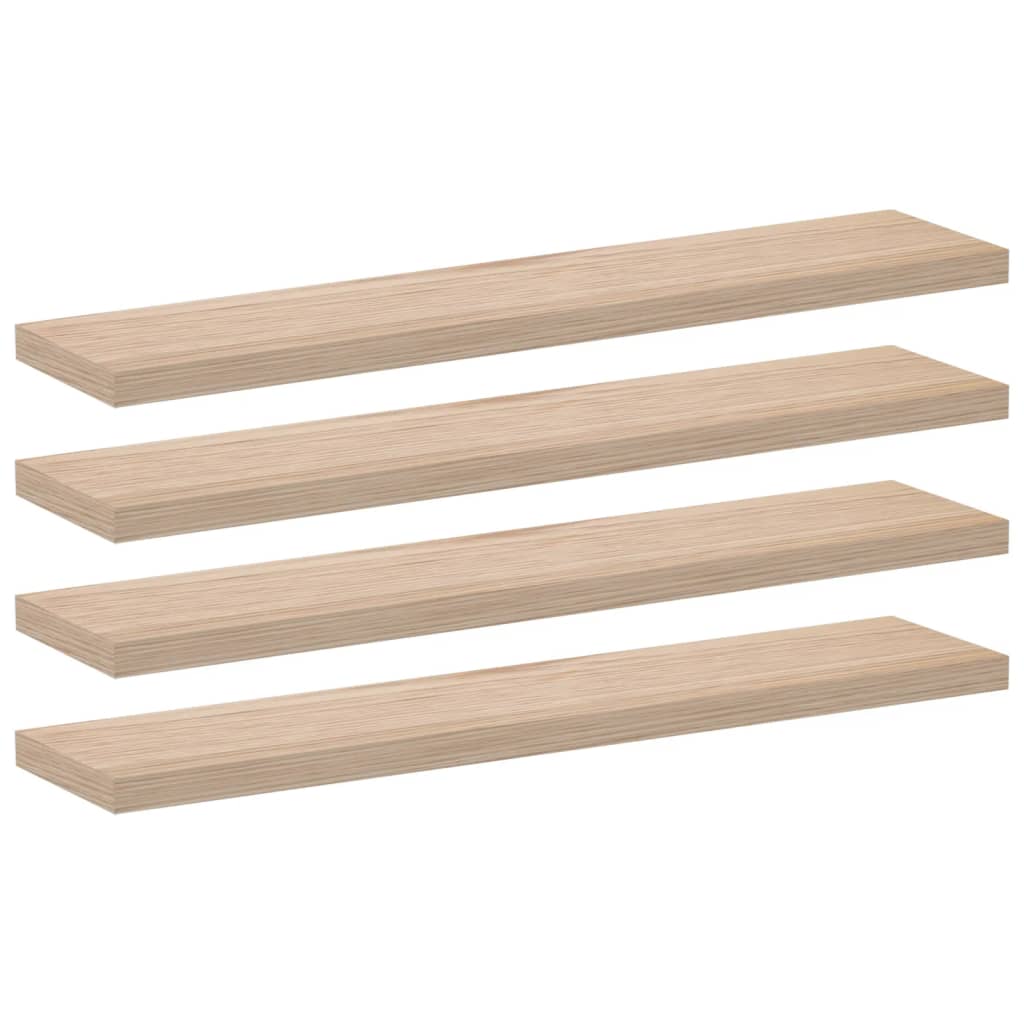 Étagères flottantes 4 pcs 110x23,5x4 cm bois d'ingénierie - XIOS