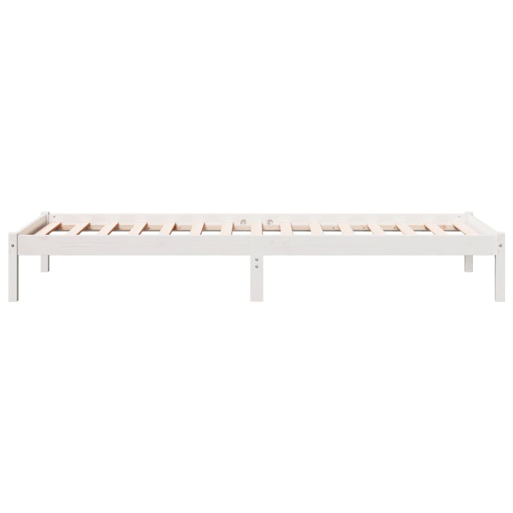 Cadre de lit extra long sans matelas 80x210 cm bois massif pin - XIOS