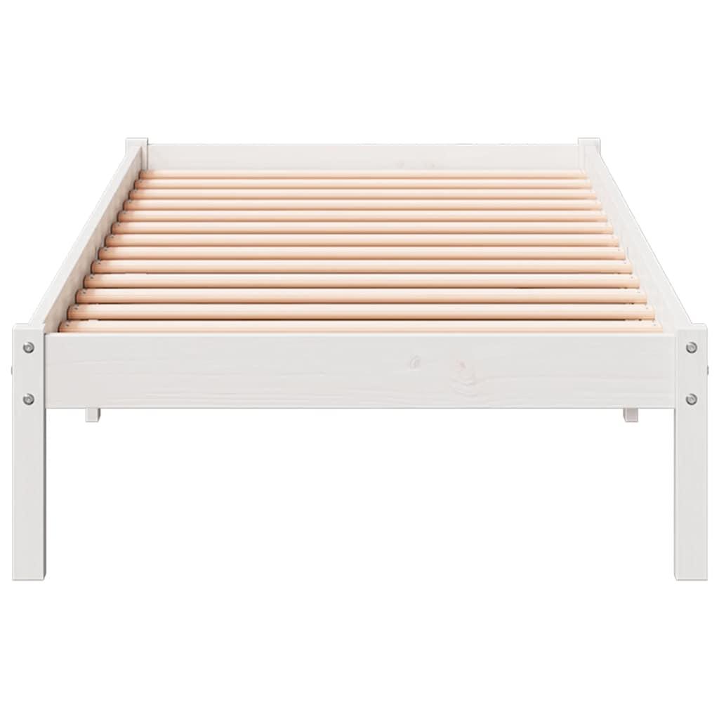 Cadre de lit extra long sans matelas 100x210 cm bois massif pin - XIOS