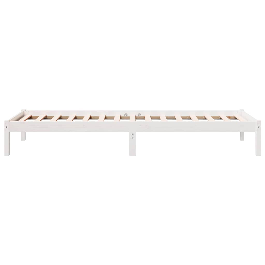 Cadre de lit extra long sans matelas 100x210 cm bois massif pin - XIOS