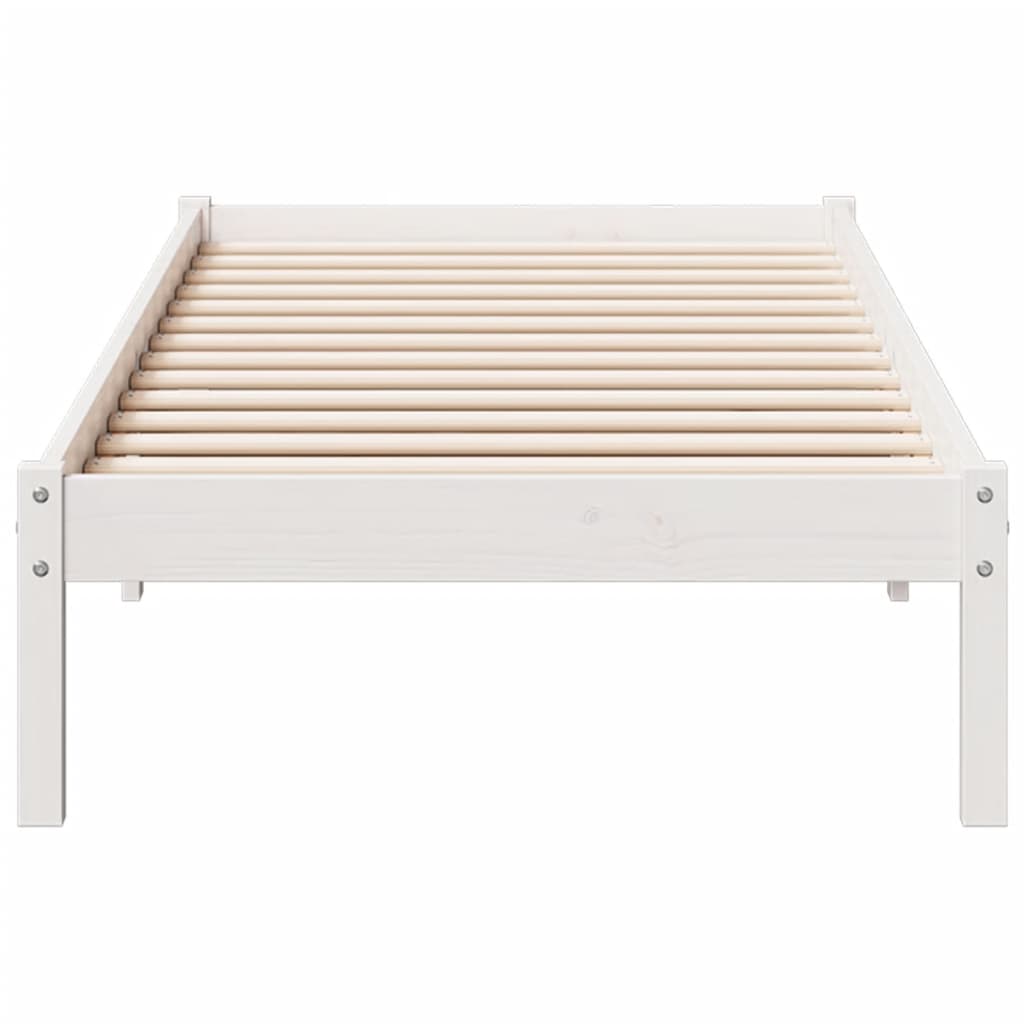 Cadre de lit extra long sans matelas 80x220 cm bois massif pin - XIOS
