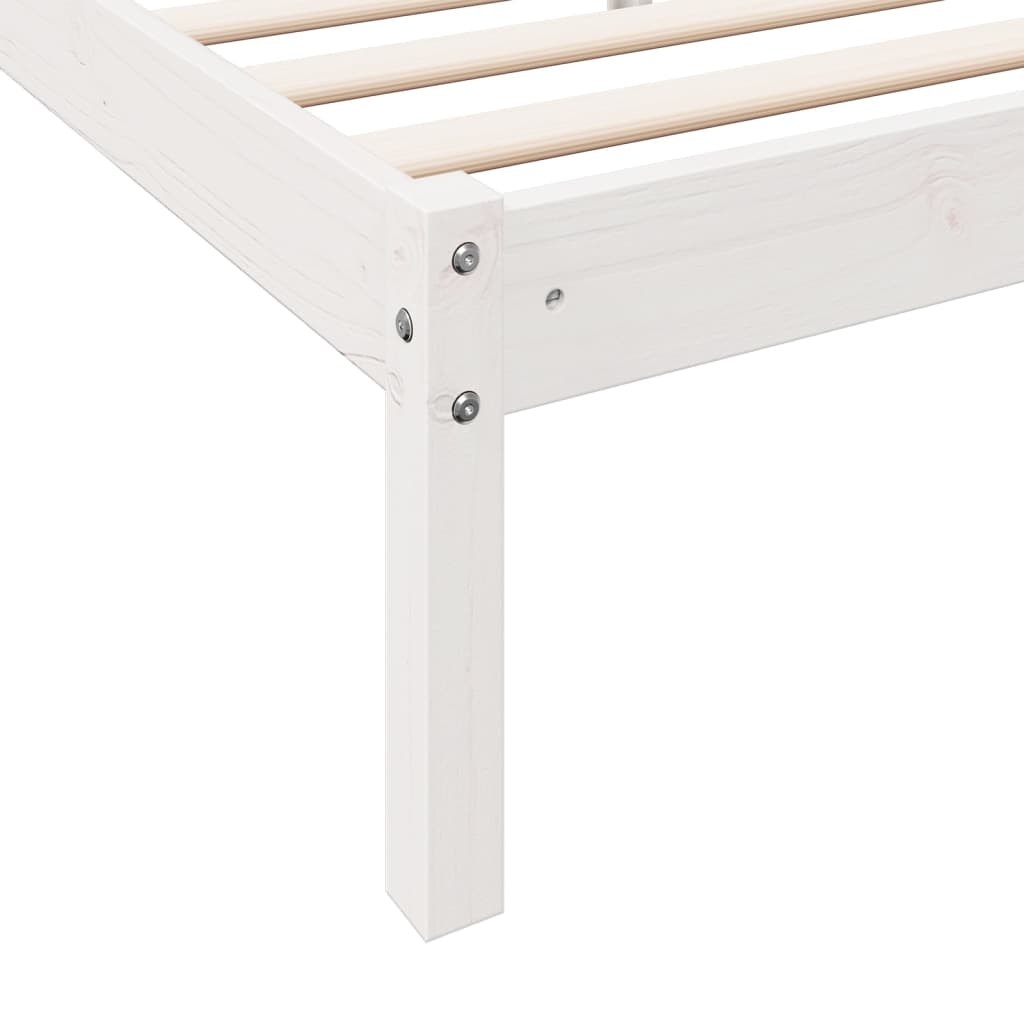 Cadre de lit extra long sans matelas 80x220 cm bois massif pin - XIOS