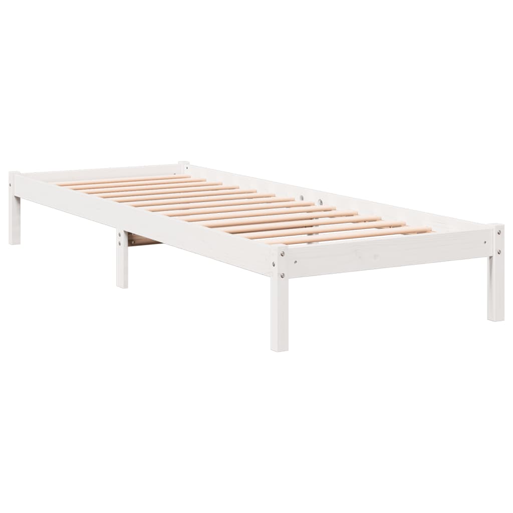 Cadre de lit extra long sans matelas 100x220 cm bois massif pin - XIOS