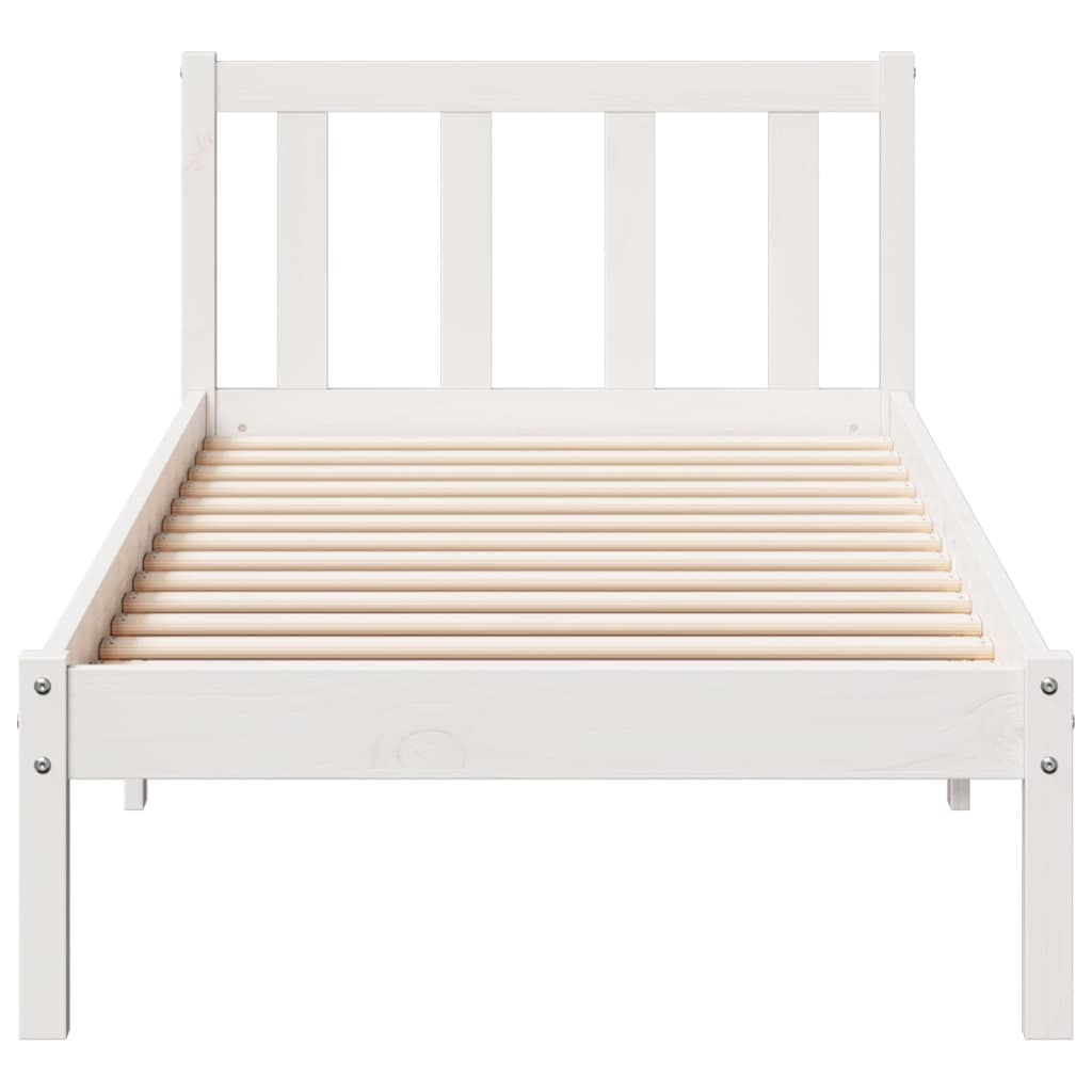 Cadre de lit extra long sans matelas 80x210 cm bois massif pin - XIOS