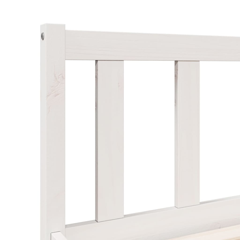 Cadre de lit extra long sans matelas 80x210 cm bois massif pin - XIOS