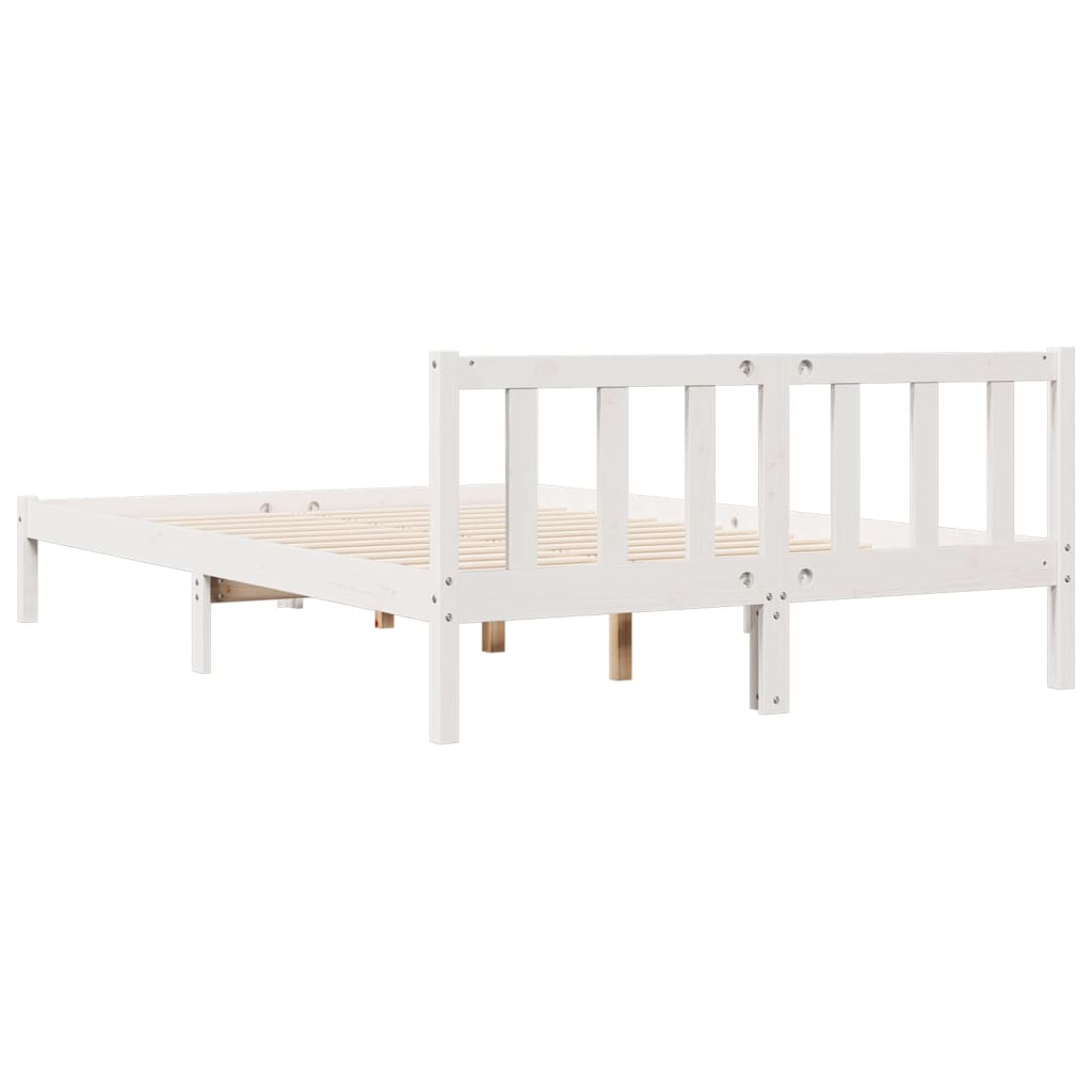 Cadre de lit extra long sans matelas 160x210 cm bois massif pin - XIOS