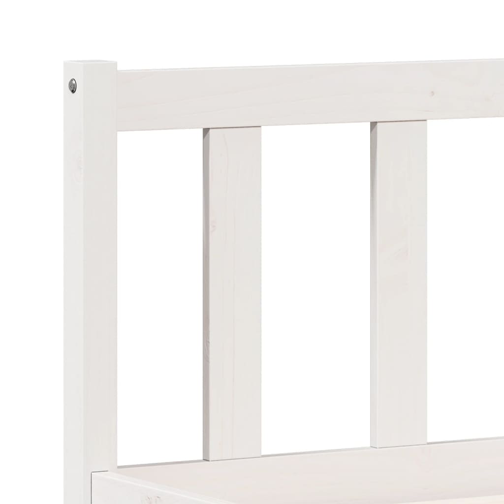 Cadre de lit extra long sans matelas 160x210 cm bois massif pin - XIOS