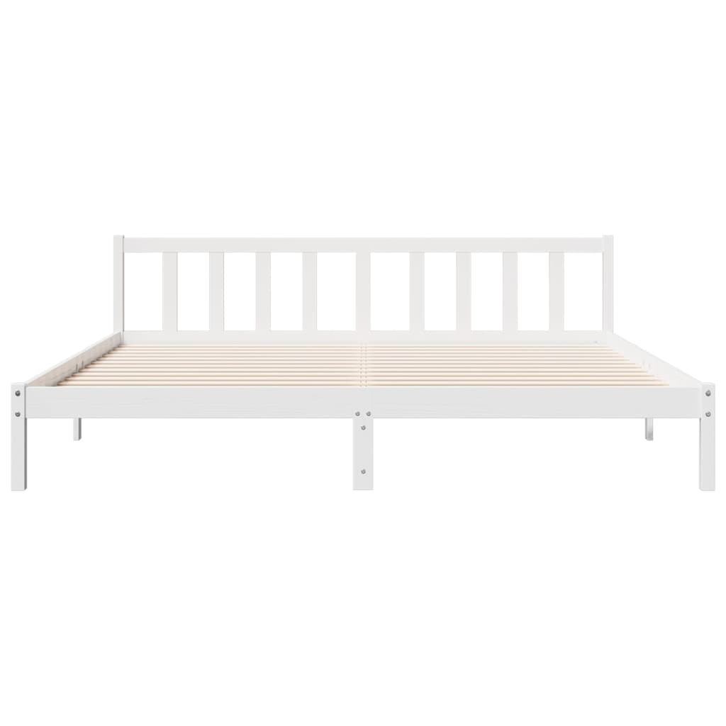 Cadre de lit extra long sans matelas 180x210 cm bois massif pin - XIOS