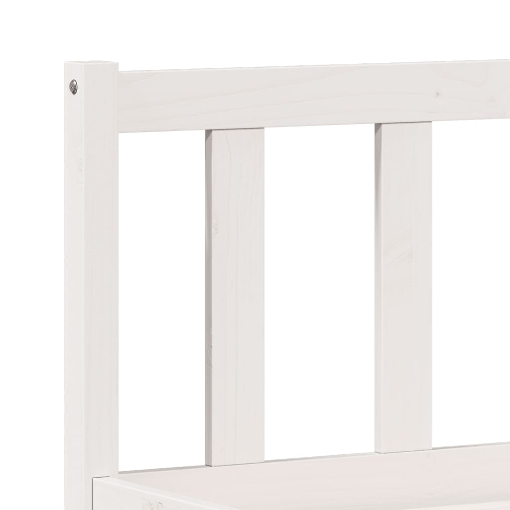Cadre de lit extra long sans matelas 180x210 cm bois massif pin - XIOS