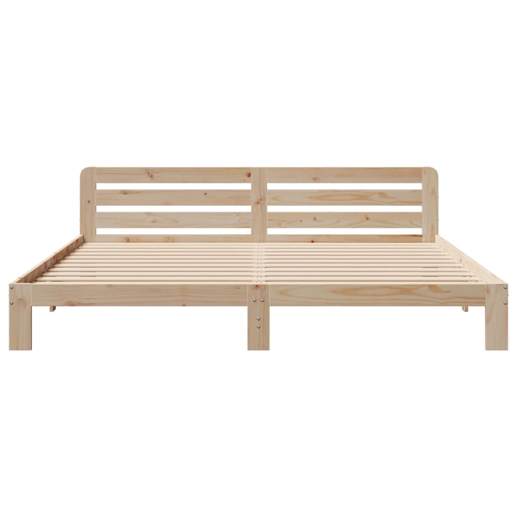 Cadre de lit sans matelas 200x200 cm bois massif de pin - XIOS