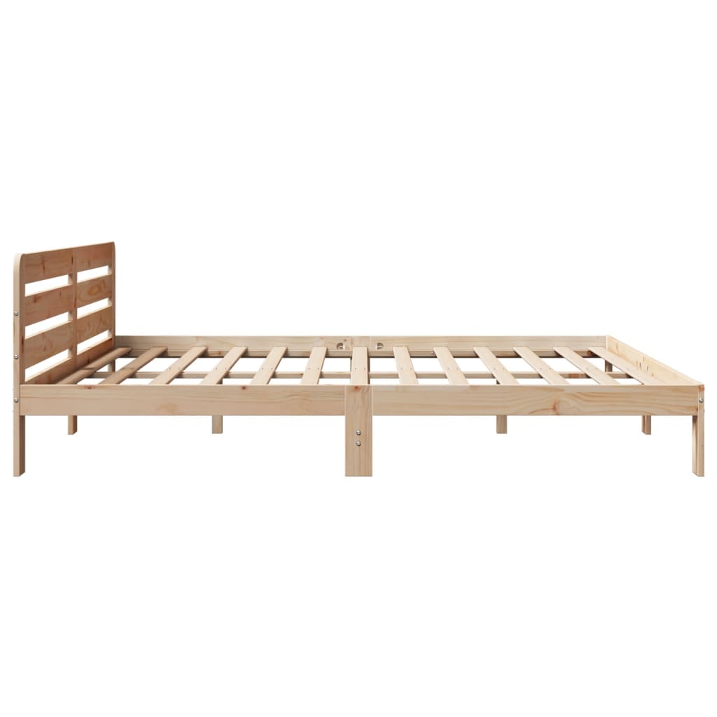 Cadre de lit sans matelas 200x200 cm bois massif de pin - XIOS