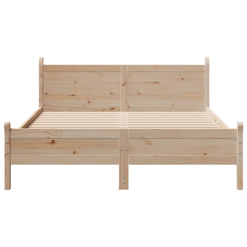 Cadre de lit sans matelas 120x190 cm bois de pin massif - XIOS