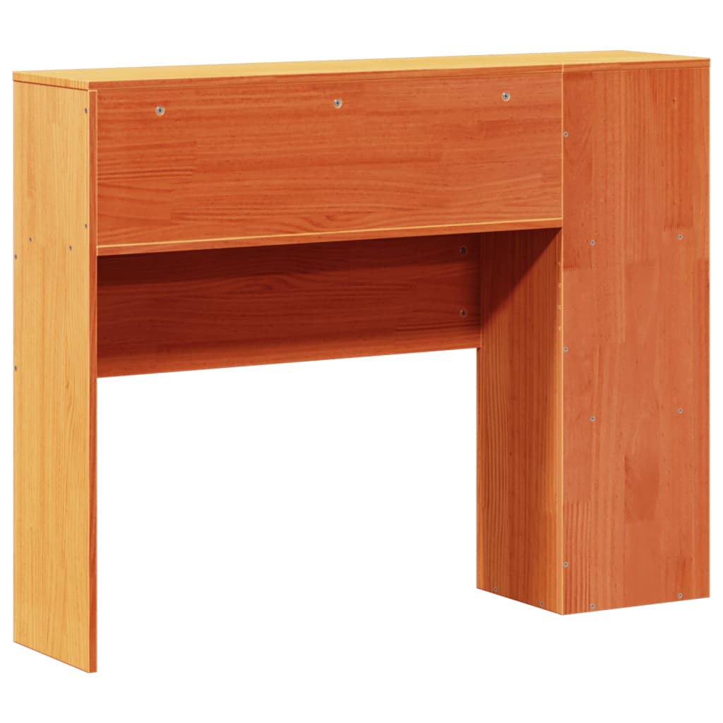 Tête de lit avec rangement cire marron 75 cm bois massif de pin - XIOS