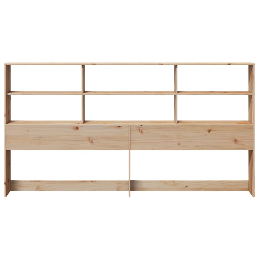 Tête de lit avec rangement 180 cm bois massif de pin - XIOS