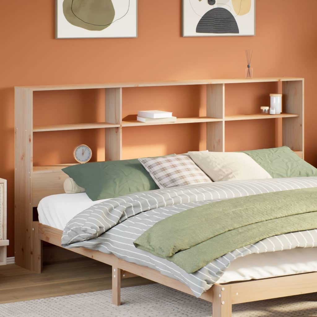 Tête de lit avec rangement 180 cm bois massif de pin - XIOS