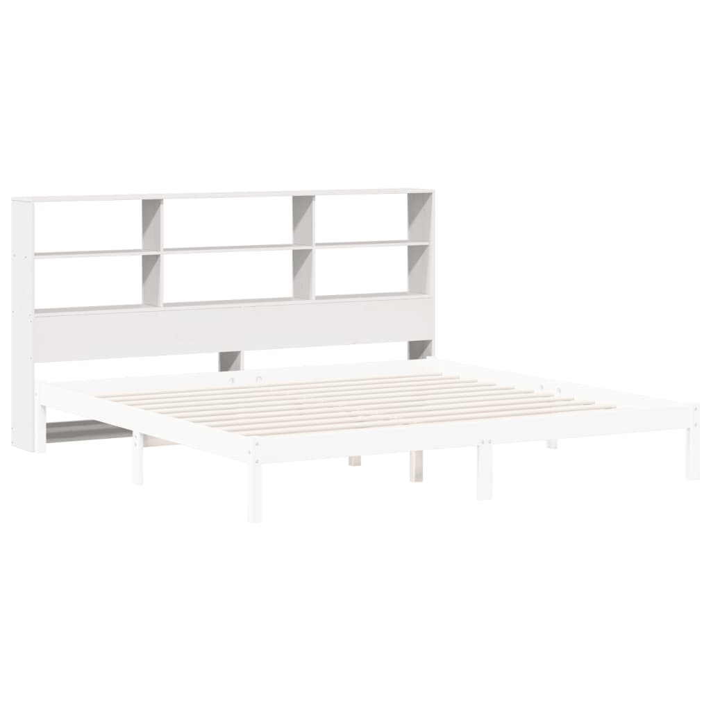 Tête de lit avec rangement blanc 180 cm bois massif de pin - XIOS
